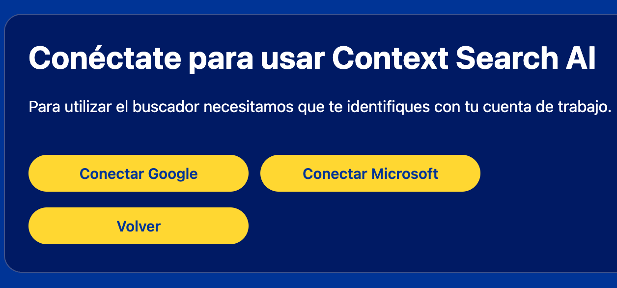 Conecta tus cuentas de Google o Microsoft