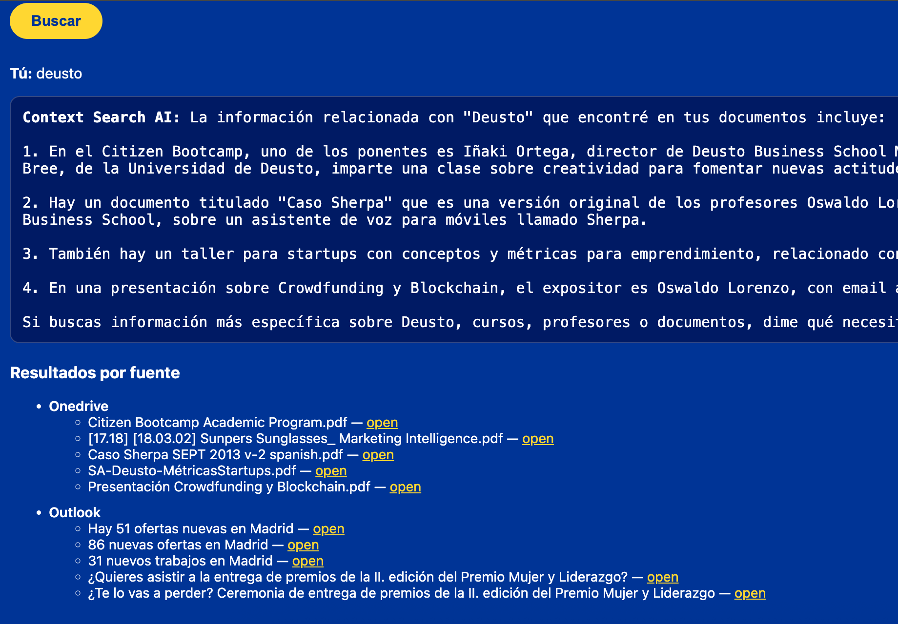 Encuentra cualquier archivo o correo