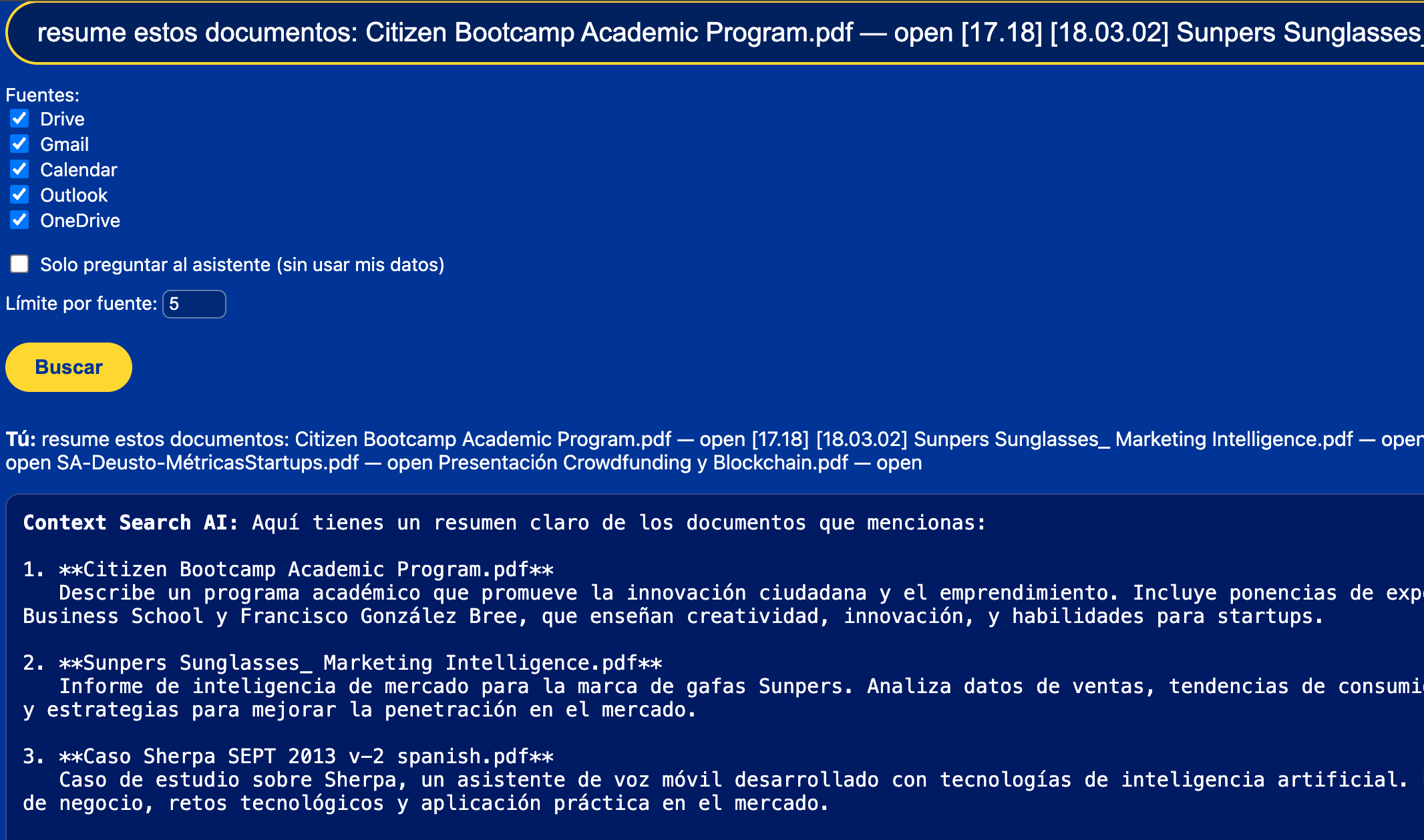 Resumir documentos con IA