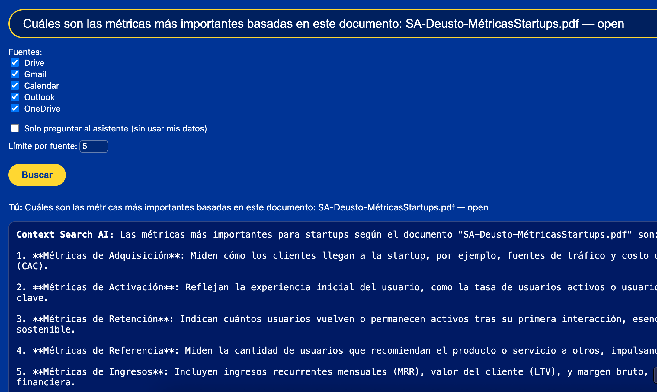 Analiza documentos haciendo preguntas