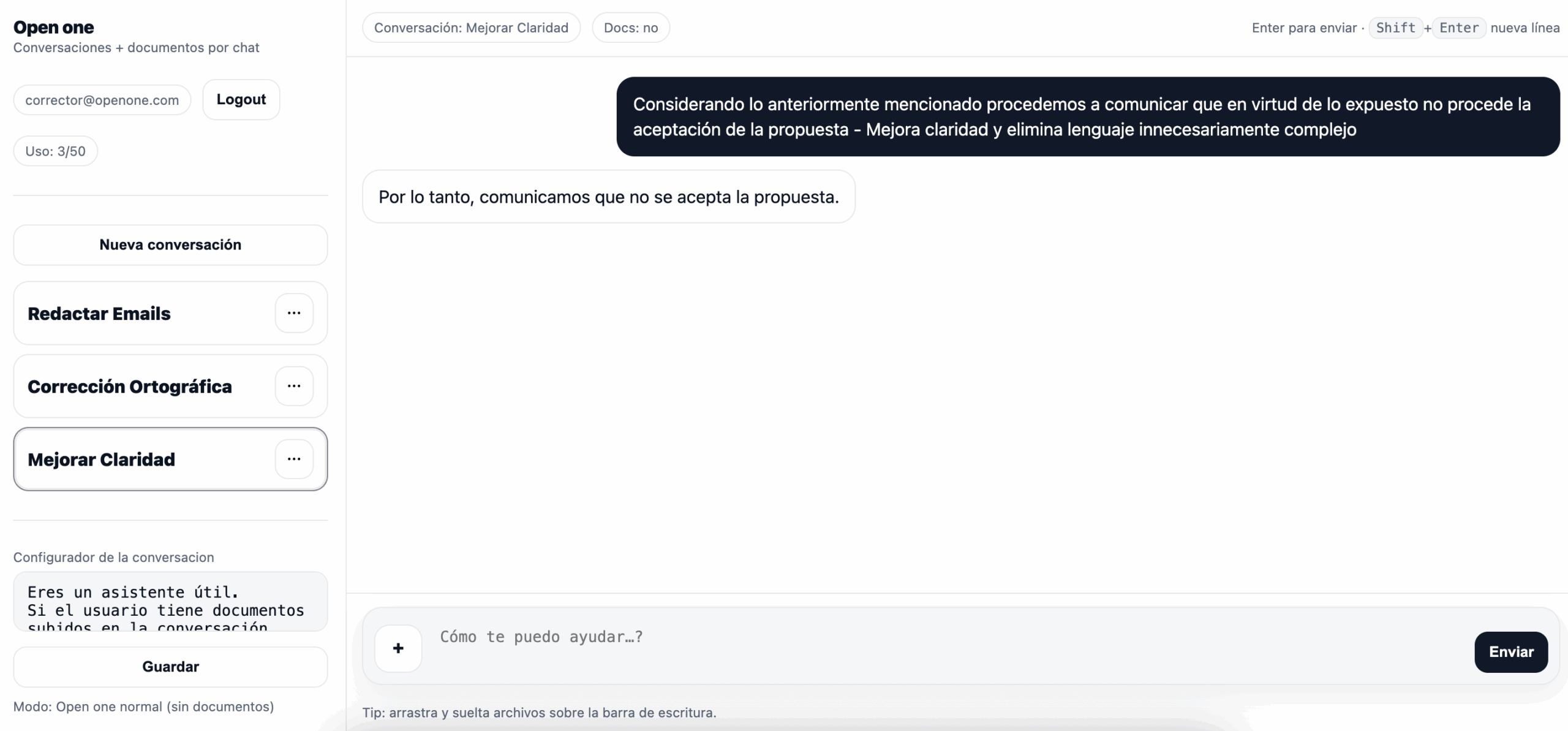 Mejorar claridad redaccion con inteligencia artificial